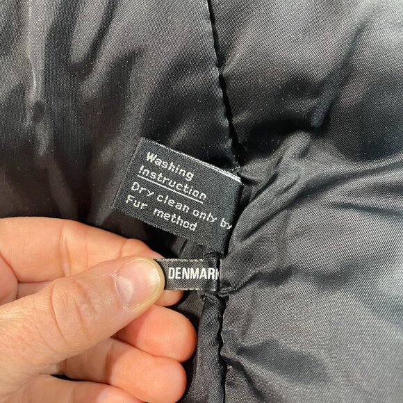 Black Mink Fur Jacket Coat Saga size Medium - Picture 4 of 5